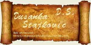Dušanka Stajković vizit kartica